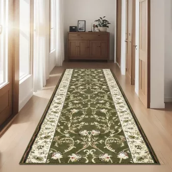     Futószőnyeg méterben Oriental zöld 100cm széles méteráru