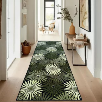   Futószőnyeg méterben Leaf zöld 100cm