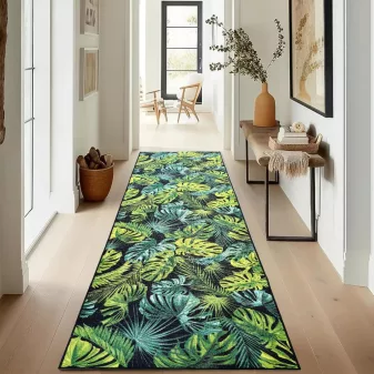    Futószőnyeg méterben Palm zöld 100cm