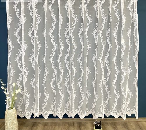 Kész függöny fehér alapon fehér A9 300x160cm