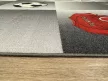 Gyerek szőnyeg szürke-fekete focis 200x280cm