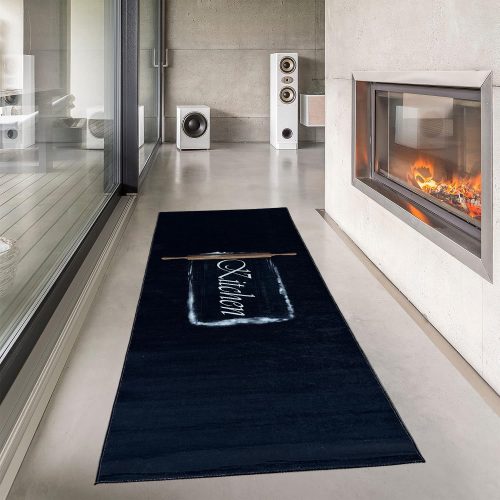 Home konyhai szőnyeg kitchen fekete 60x180cm