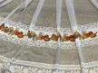 Kész függöny fehér alapon konyhai zöldségek 300x180cm