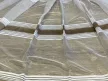 Kész függöny fehér alapon Jacquard új barna csíkos 300x180cm
