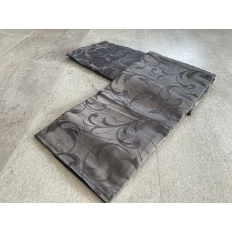   Kész sötétítő függöny indás antracitszürke 2db 140x250cm