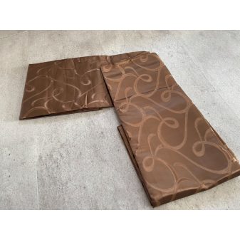 Kész sötétítő függöny indás barna 2db 140x250cm