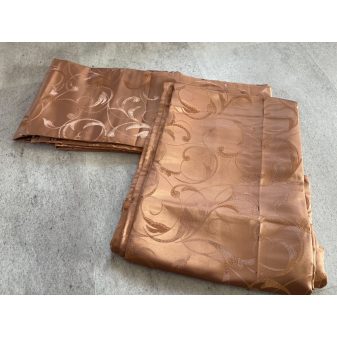   Kész sötétítő függöny indás terrás bézs 2db 140x250cm