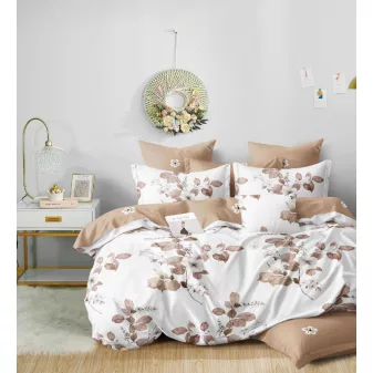   Miami fehér barna levél mintás ágyneműhuzat garnitúra 3 részes