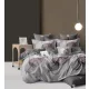 Miami szürke barna nagy levél mintás ágyneműhuzat garnitúra 3 részes
