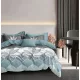 Ester türkíz levél mintás ágyneműhuzat garnitúra 3 részes