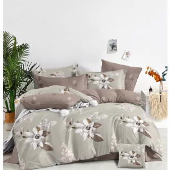 Alice bézs margarétás ágyneműhuzat garnitúra 3 részes