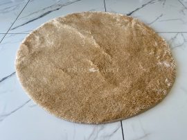 Shaggy Ibiza beige (bézs) szőnyeg 80cm kerek