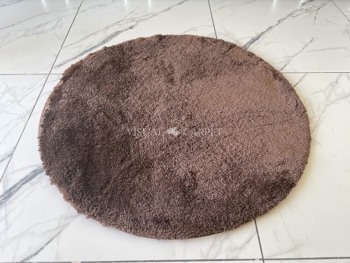 Shaggy Ibiza brown (csokibarna) szőnyeg 100cm kerek