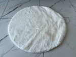 Shaggy Ibiza white (fehér) szőnyeg 80cm kerekcm