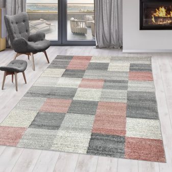   Milano Art szőnyeg 440 szürke-rózsaszín 3db-os 60xszett (2db 60x110cm, 1db 60x220cm)