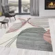 Milano Art szőnyeg 5868 szürke-rózsaszín 3db-os 80xszett (2db 80x150cm, 1db 80x250cm)