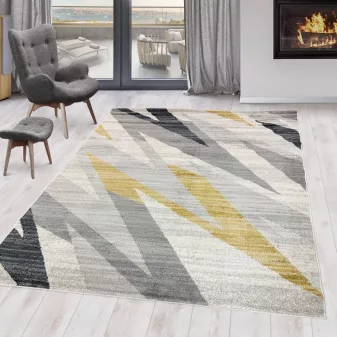   Milano Art szőnyeg 6788 szürke-sárga 3db-os 80xszett (2db 80x150cm, 1db 80x250cm)