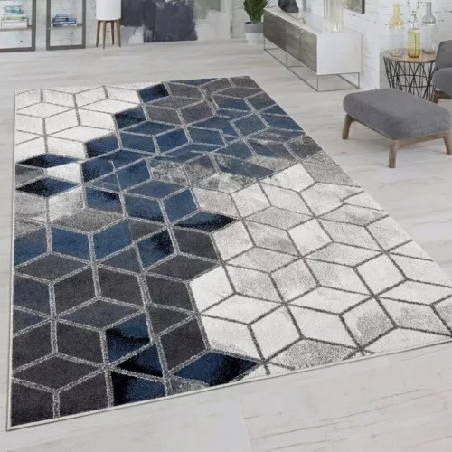 Mira modern szőnyeg 353 kék-szürke 200x280cm