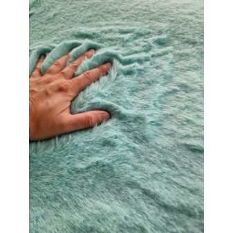 Nyuszi fürdőszobai szőnyeg zöld 100cm kerek