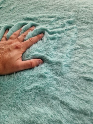 Nyuszi fürdőszobai szőnyeg zöld 40x60cm