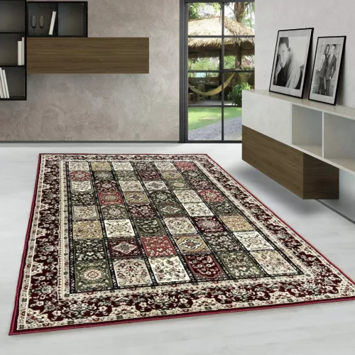   Oriental klasszikus szőnyeg kazettás bordó 120x170cm