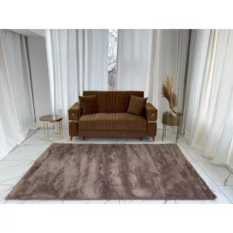  Palermo Soft Shaggy l.beige szőnyeg 120x170 Barna