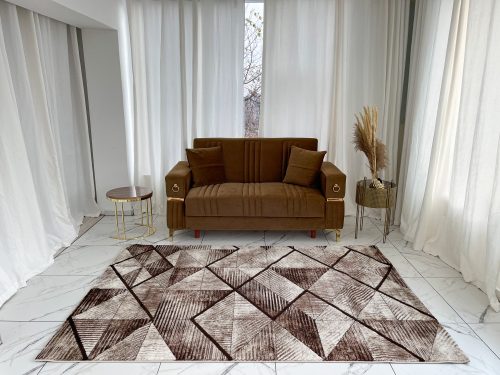 Pera Art szőnyeg 063 bézs-barna 60x200cm