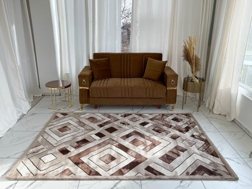 Pera Art szőnyeg 371 bézs-barna 80x250cm