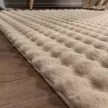 Plush 3D modern szőnyeg bézs 3db-os 80-as szett