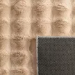 Plush 3D modern szőnyeg bézs 3db-os 80-as szett