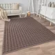 Plush 3D modern szőnyeg sötétmink 3db-os 80-as szett