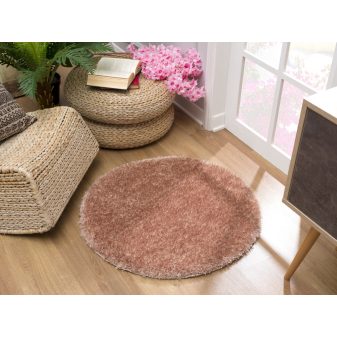    Super shaggy kerek szőnyeg camel 120cm