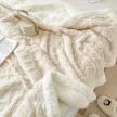   Sherpa kétoldalas vastag ágytakaró/pléd krém 200x230cm