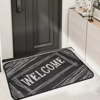 Sisalia lábtörlő Welcome antracit 40x60cm