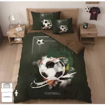   Soccer zöld focilabda mintás ágyneműhuzat garnitúra 3 részes