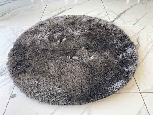 Super Touch shaggy szőnyeg dark gray (sötétszürke) 80cm kerek