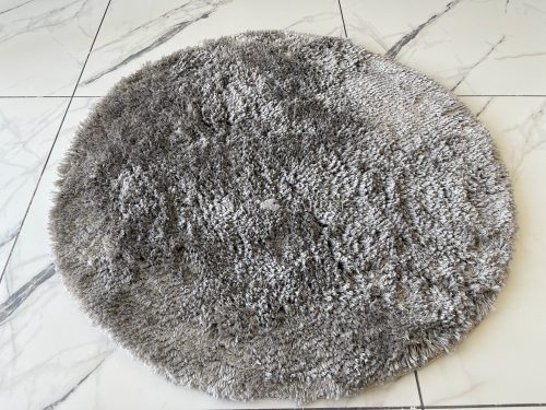 Super Touch shaggy szőnyeg light gray (világosszürke) 100cm kerek