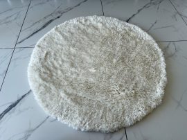 Super Touch shaggy szőnyeg white (törtfehér) 67cm kerek