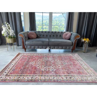   Tebriz Chobi 255 pink (élénk puder bézs) szőnyeg 150x225cm