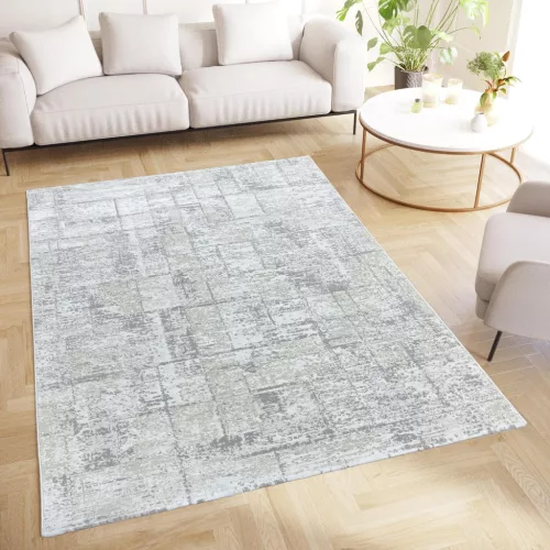 Tweety modern szőnyeg 3734 krém-szürke 80x250cm