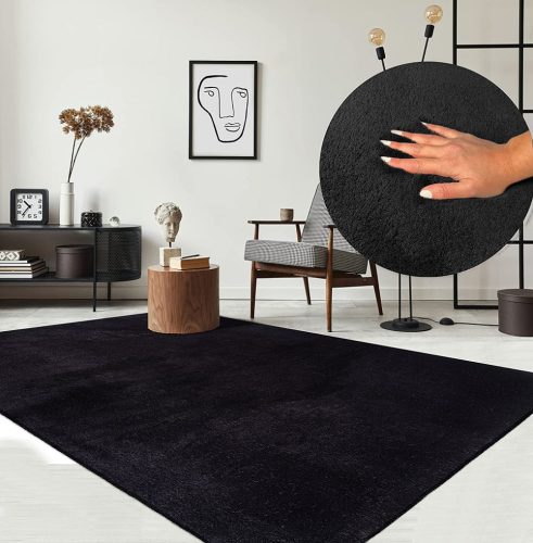 Velux plüss szőnyeg fekete 160x220cm 