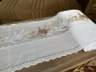 Jacquard vitrázs függöny méterben búzavirág 120cm magas