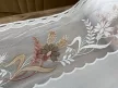 Jacquard vitrázs függöny méterben búzavirág 90cm magas
