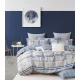 Sofia kék csíkos mintás ágyneműhuzat garnitúra 3 részes